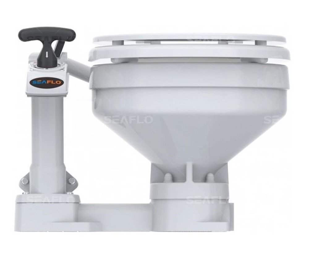 Унитаз судовой SeaFlo, с ручной прокачкой, керамический, стандартный