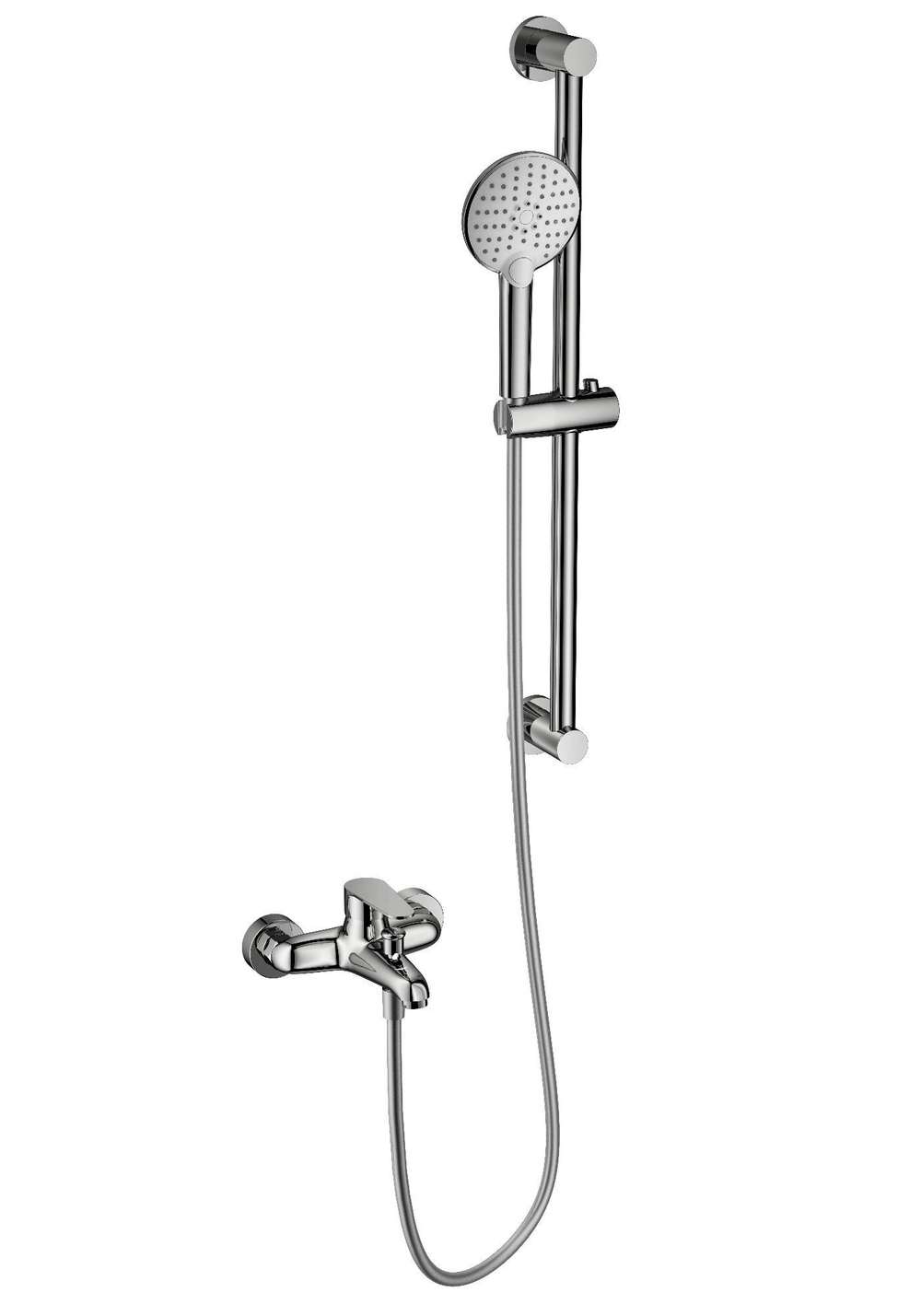 Смеситель для ванны с душевым гарнитуром WONZON & WOGHAND ALFA, Хром (WW-AE3205-CR)
