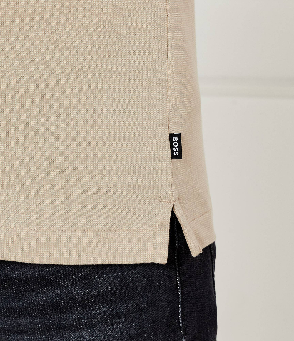 Поло H-Pitton 145 BOSS BLACK - бежевый(50536853)