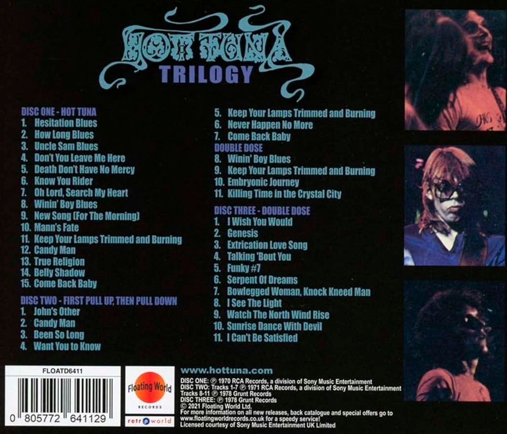 Hot Tuna / Trilogy (3CD)