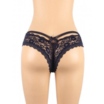 Трусики Sexy Floral, синие, M-L