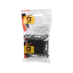 Кнопка двухклавишная в стену, "Avanti", "Черный матовый"