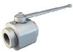 Кран 2-х ходовой шаровый BSP 3/4" DN20 P=420 с отверстиями для монтажа VERSO