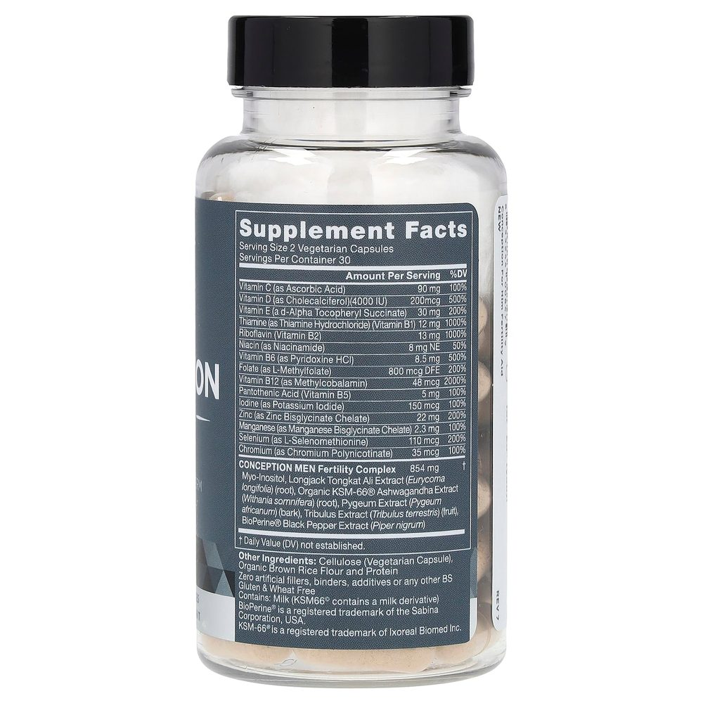 Eu Natural, Conception for Him, средство для бесплодия, 60 вегетарианских капсул