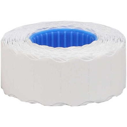 Этикет-лента 22*12мм, 800 шт, волна, белая, Спейс