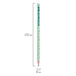 Карандаш чернографитный BRAUBERG "GREEN", 1 шт., HB, пластиковый, корпус ассорти, 181745