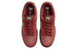 Nike Dunk SB "Mystic Red and Rosewood" wear-resistant breathable low-top sneakers for men and women with the same red and white