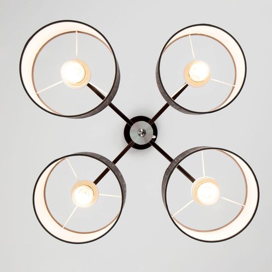 CL428241 Форма Кофе+Серый Св-к Люстра