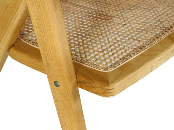 Стул Teve, массив вяза, ротанг