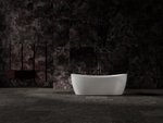Ванна Solid Surface Vincea VBT-6S03MW, 1700*800*630, белый мат., слив-перелив в комплекте