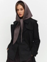 Косынка плотная замшевая