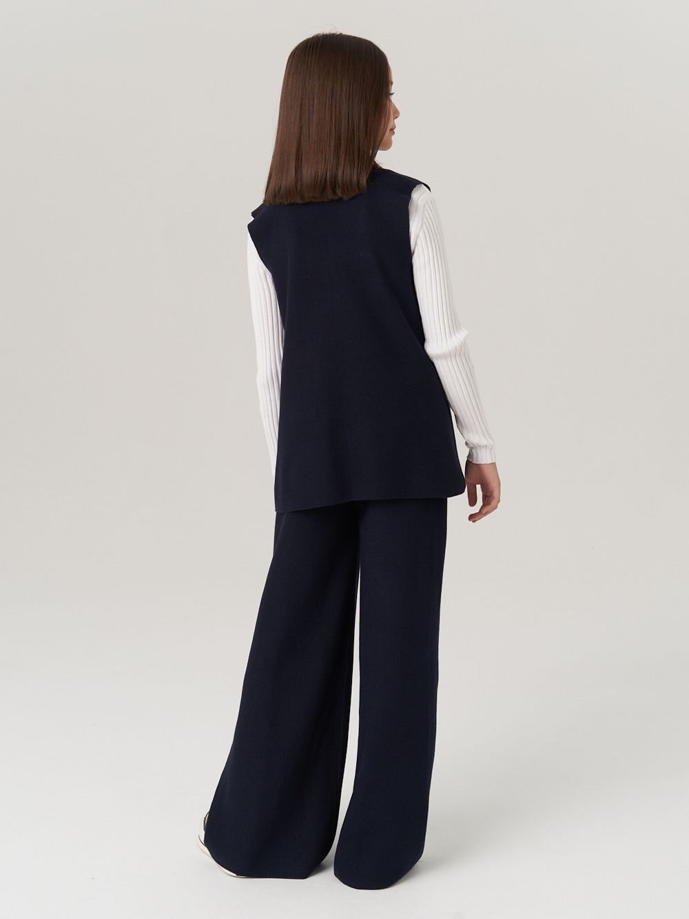 Жилетка в школу для девочки AT973 синий