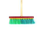 Щетка для пола комб. 3-х рядная (резьба, с черенком) 30см