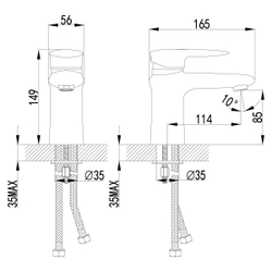 Смеситель Lemark Status LM4406C для раковины