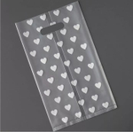 Пакет для бенто прозрачный "Сердца" 25*16*35 см