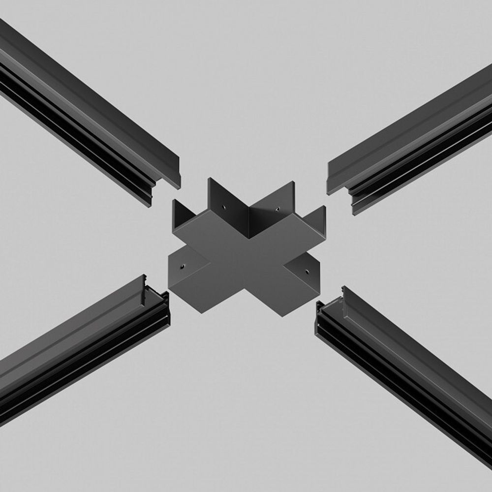 Соединитель X-образный для треков профиля Maytoni Line Elasity O-TR001-CC