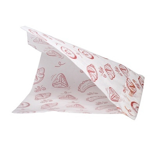 Уголок бумажный "ВЫПЕЧКА" белый, жиростойкий с печатью 175*140. 100шт/упак, 3500шт/кор