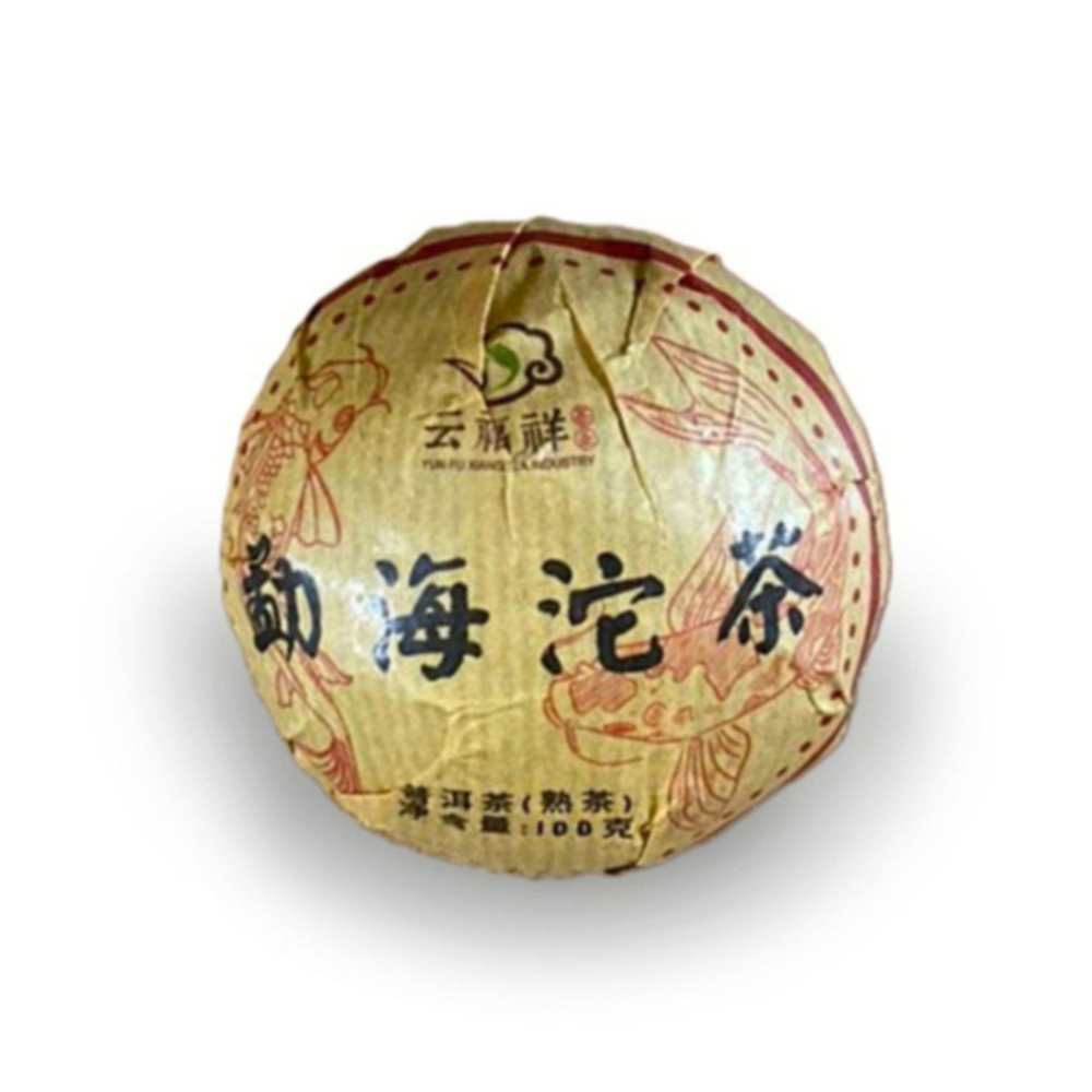 59240 Чай прессованный черный Пуэр Шу "Юньфусян", то ча 100гр