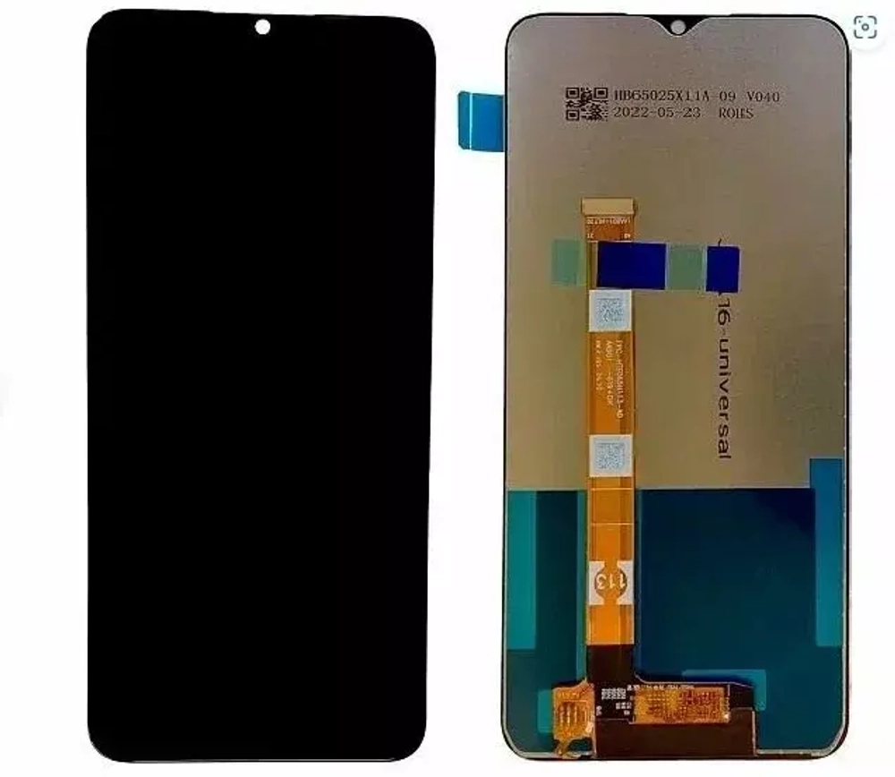 Дисплей для Realme C25s с тачскрином Черный - Оптима