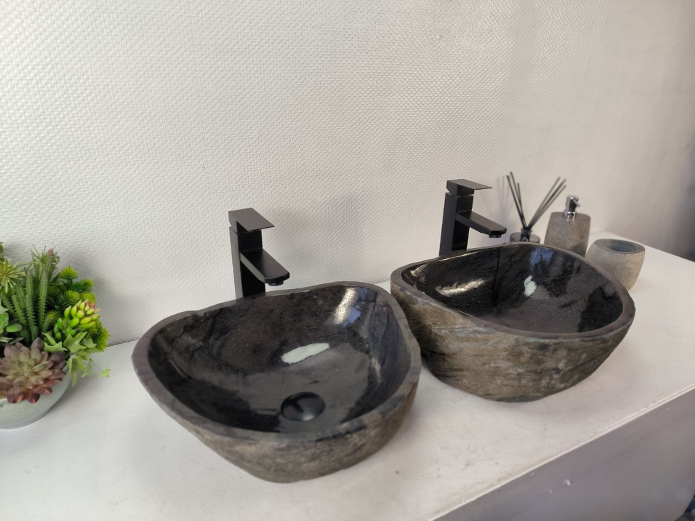 Раковина из речного камня ПАРА! RS-65356 42*37*15 0865
