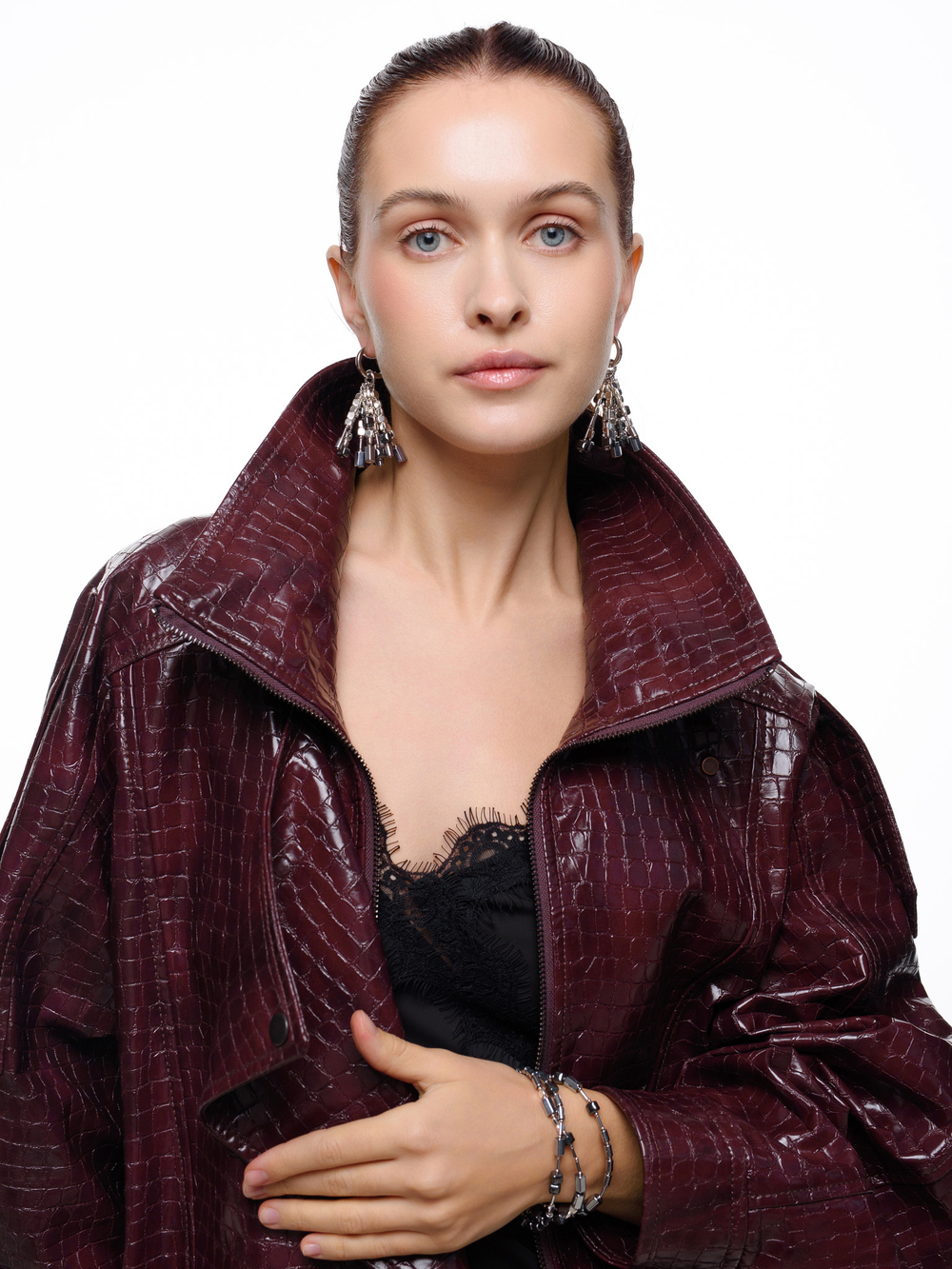 Браслет "Wet asphalt" Silver