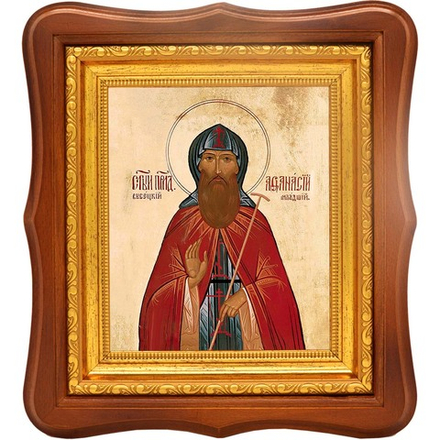 Афанасий Высоцкий, Серпуховской, Младший преподобный. Икона на холсте.