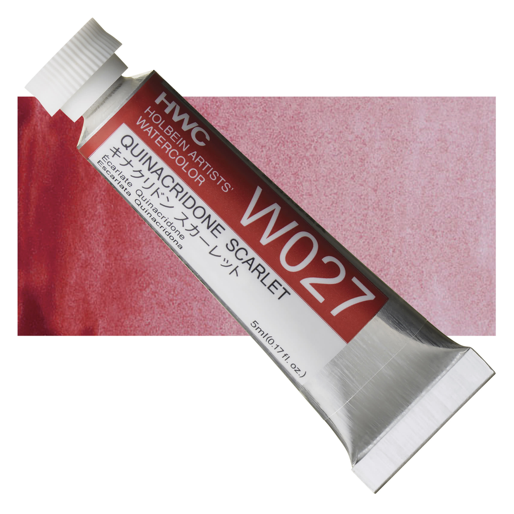 Акварель Holbein 5 мл. 027 [C] Quinacridone Scarlet