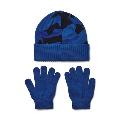 Баскетбольная шапка Under Armour B Beanie/Glove Combo Navy