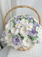 Корзина «Пионы» 35 см