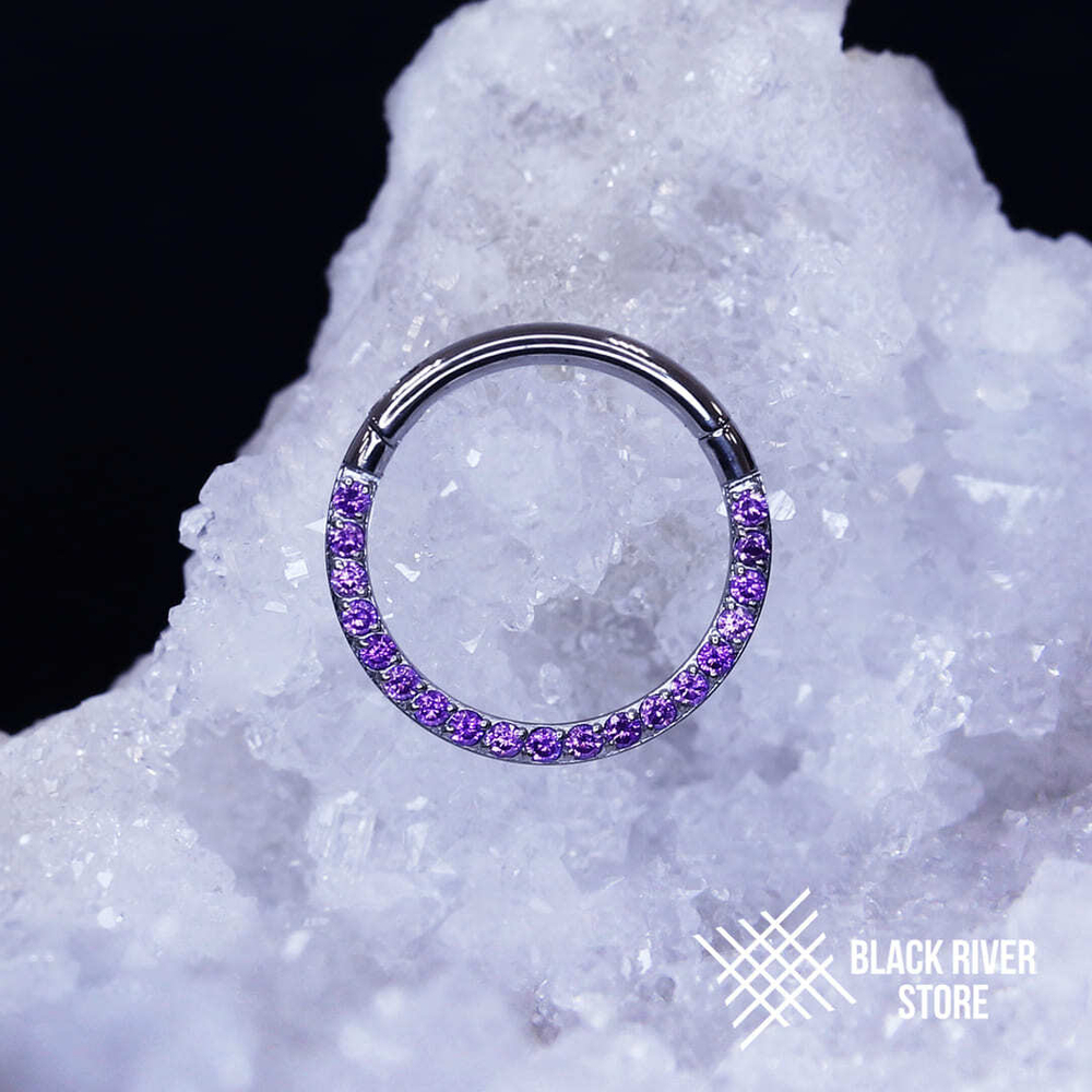 Кликер Side Amethyst CZ 1.2мм