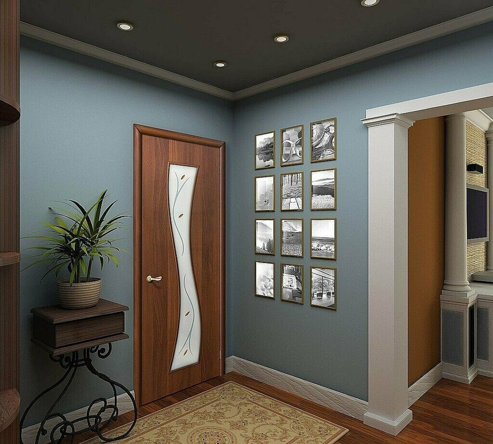 Дверь 11Ф / Цвет Л-11 (ИталОрех) / Стекло Фьюзинг / Двери Браво