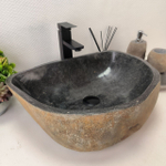 Раковина из речного камня RS-63427 (51*40*16) 0123
