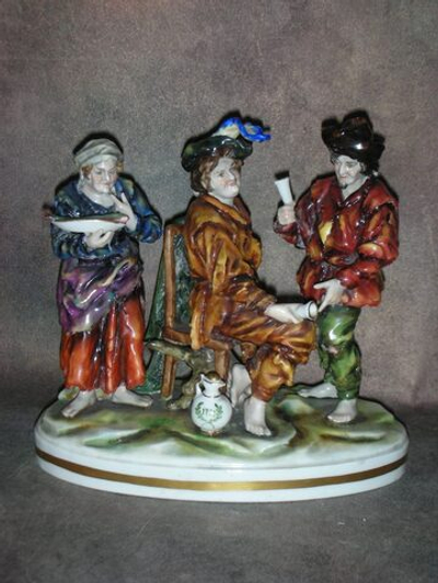Статуэтка. Фарфор. Бродячие. Rudolstadt. Германия