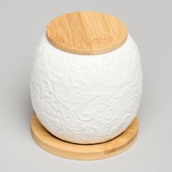 БАНКА LEFARD "MUSE" С ДЕР.КРЫШКОЙ НА ДЕР.ПОДСТАВКЕ 10*11,5 СМ 600 МЛ