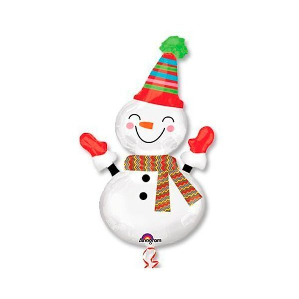 Шар-фигура Снеговик улыбчивый, 91см