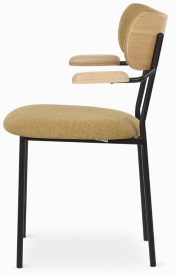 Обеденный стул Marla Arm c подлокотниками цвет бежевый