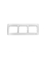 Рамка 3-я горизонтальная Corsa белая