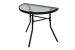 Стол пристенный  арт.SC-096 1 уп.(каркас черн.,столешница стекло) "Garden story"