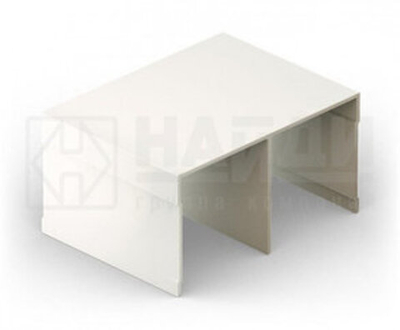 Направляющая верхняя двухполозная (5,90 м) Белый глянец