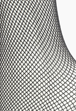 Чулки Le Frivole с красной кружевной резинкой черные S/M