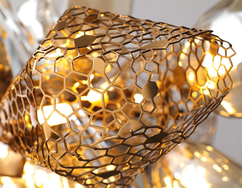 Люстра 8898P/BM gold/smoky