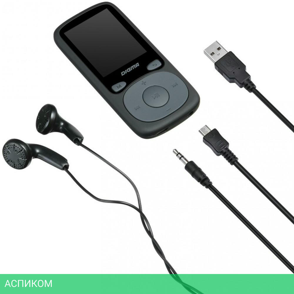 MP3-плеер Digma B4 8Gb черный (B4BK)
