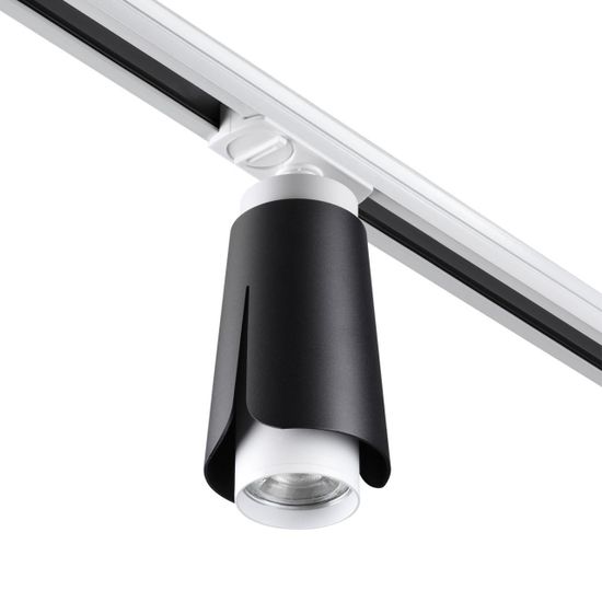 370836 PORT NT22 243 черный Светильник трековый однофазный трехжильный IP20 GU10 9W 220V TULIP
