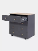 Комод RANT "ELSA PRO" с органайзером 80 см. 4 ящика (арт.125) Moon Grey