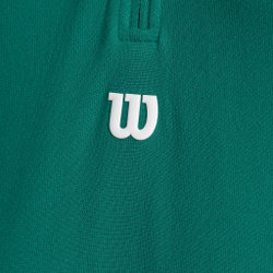 Мужское теннисное поло Wilson Players Seamless Zip Henley 2.0 T-Shirt Men - Green