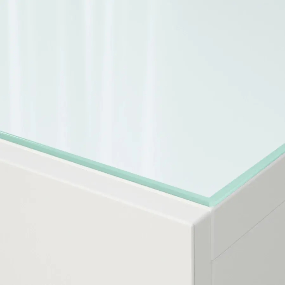 Стеклянная накладка на столешницу - IKEA BESTÅ/BESTA/БЕСТО ИКЕА, 180х40 см