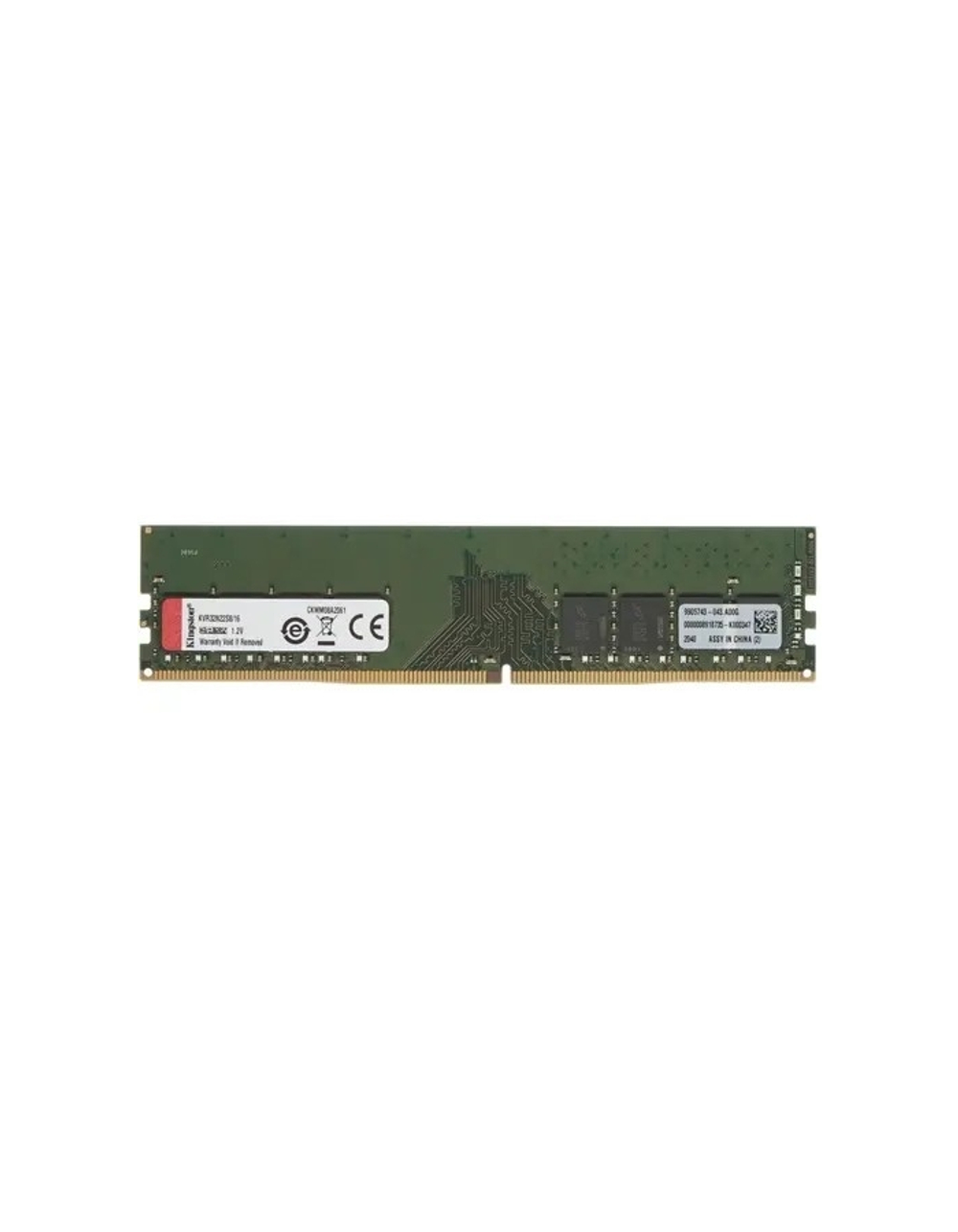 Kingston DDR4 DIMM 16GB KVR32N22S8/16 PC4-25600, 3200MHz, CL22