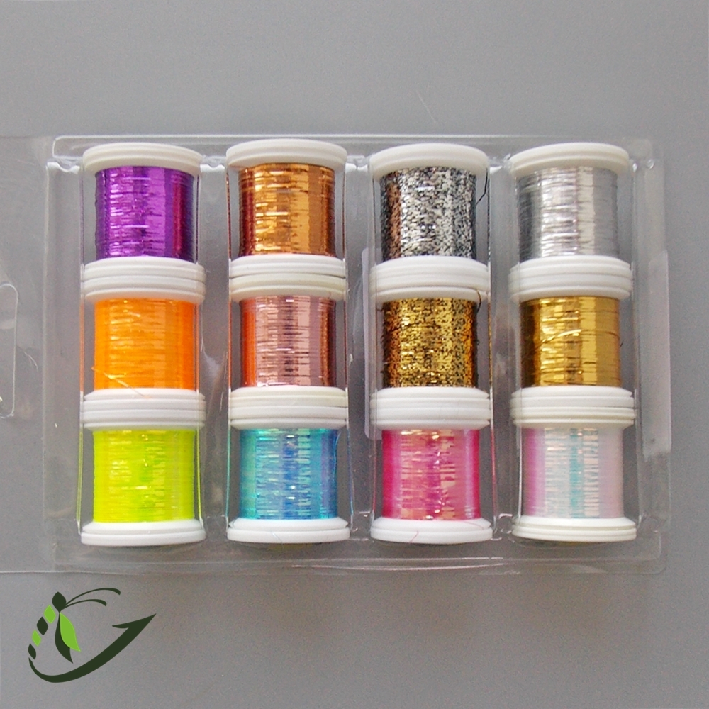 HENDS Набор люрексов Flat Tinsel 1/69 12 Yards (12 шт) в коробочке