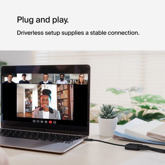 Адаптер Belkin USB-C to Ethernet (INC019BTBK) Black / Черный