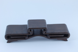 Сет нэцкэ 3 бога Дзюродзин, Фукурокудзю и Бисямонтен на подставке